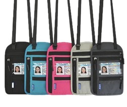 Passport Holder Travel Wallet RFID Blocking Bag Security Neck Pouch Anti... - $12.95