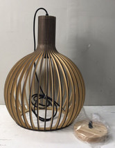 Creative Wood Pendant Lamp, Farmhouse Pendant Light Ceiling Lighting Hanging - £90.79 GBP