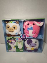 An ABC Recipe Set - Clea Cow, Bailey Bunny,  Alma Alpaca, 3 Plush &amp; Boar... - $29.69