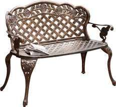 Copper Lucia Outdoor Garden Bench From Christopher Knight Home. - £296.51 GBP