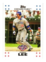 2007 Topps Opening Day Baseball Card Collector Derrek Lee 161 Chicago Cubs - £2.34 GBP