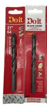 Do It Black Oxide Drill Bit For Drilling Wood Plastic Steel 21/64 In Pack of 2 - £12.45 GBP