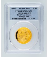2008-P Australien Gold Hochrelief Koala Bewertet Von PCGS Als PR-70 DCAM... - $7,618.05