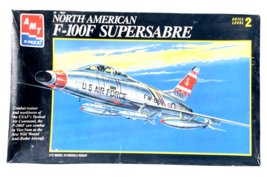 Vintage 1993 AMT ERTL North American F-100F Supersabre USAF 1/72 Model Kit - £22.99 GBP