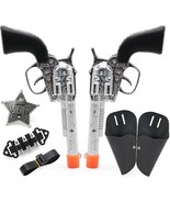 Children&#39;S Western Cowboy Police Toy Set, Includes Toy Pistol,, Stage Pr... - $33.94