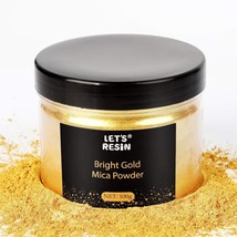 Gold Mica Pigment Powder, 3.5 Ounces/ 100 Grams Gold Mica Powder For Soa... - £15.97 GBP