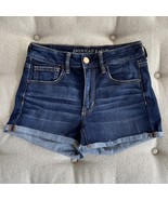 American Eagle Jean Shorts Women&#39;s 6 Hi-Rise Shortie Cutoff Stretch Blue... - €15,44 EUR