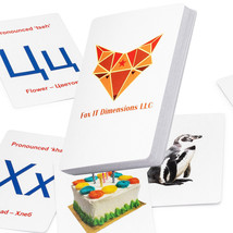 Foxit Russian Alphabet Learning Flash Cards | Learn Russian Alphabet NEW - £14.66 GBP