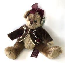 Bearington Bear TESS 10&quot; Victorian Bear w/Green Jacket Tags Intact - £16.06 GBP