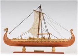 Sailboat Model Watercraft Traditional Antique Drakkar Viking Boat 15-In Small - £251.02 GBP