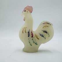 Fenton Art Glass Burmese Rooster Chicken Hand Painted By B. Humsche - £47.87 GBP