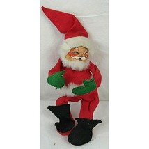 Vintage Annalee Mobilitee Christmas Santa Doll Painted Face Missing Tag - £12.71 GBP