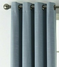 (1) Jc Penney Jcp Home Holland Linen Blue 100% Blackout Grommet 50 X 84 Curtain - $9.89