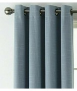 (1) JC PENNEY JCP HOME Holland Linen BLUE 100% BLACKOUT Grommet 50 x 84 ... - $59.39