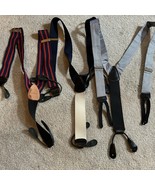 Lot of 3 Trafalgar Suspenders Men’s Navy / Light Blue / Red &amp; Blue Striped - $82.95