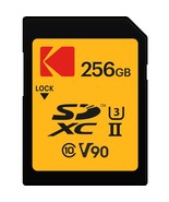 Kodak SDXC 256GB UHS-II U3 V90 Ultra Pro Memory Card - Up to 300MB/s Rea... - £210.88 GBP