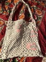 ANTHROPOLOGIE FREE PEOPLE Sassy  Linen Antique  Tote Bag - $7.92