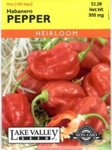 THJAR Pepper Habanero Heirloom Vegetable Seeds Non-Gmo - Lake Valley  12/23 - $50.99