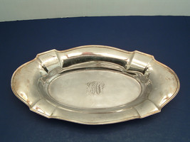 Vintage silver plated bread serving tray made by Wallace Brothers silver... - $19.75