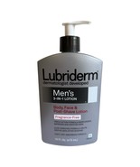 Lubriderm Men’s 3-in-1 Body Face &amp; Post Shave Lotion Fragrance Free 16 f... - $63.65 CAD