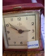 Vintage mechanical traveling clock {CLK10238] - $55.00