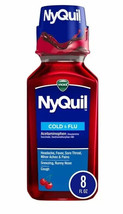 Vicks Nyquil Cold &amp; Flu Relief Liquid, Cherry Flavor 8 oz / exp 09/2025 - $17.60 CAD