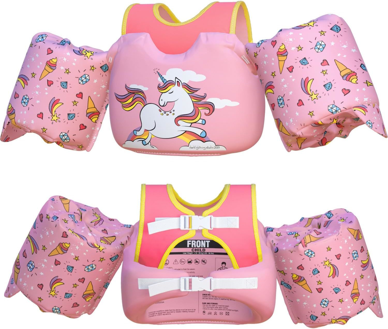 Toddler Floaties: Swim Vest For Boys And Girls, 2–6 Years Old,, And Puddle. - $38.95