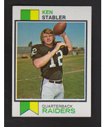 Original 1973 Topps Football #487 Ken Stabler Rookie RC Oakland Raiders NM - €62,50 EUR