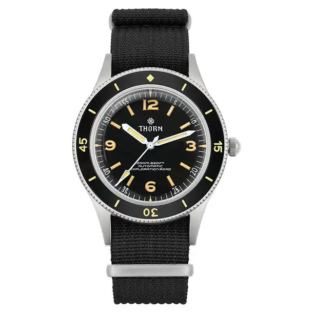 50-Fathoms Watch Men 40MM Vintage NH35 Movement Automatic K9 Mineral Cry... - £182.70 GBP