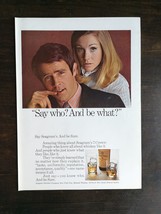 Vintage 1969 Seagram&#39;s 7 Whiskey Full Page Original Ad 324 - $6.92