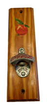 Bottle Opener Coca-Cola w/ Apple Design Pigeon Forge TN Handcraft Vintage Wooden - £14.87 GBP