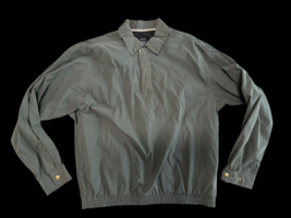 Izod Men&#39;s Pullover Jacket Dark Green S Small Sportswear Poly Nylon - $25.00