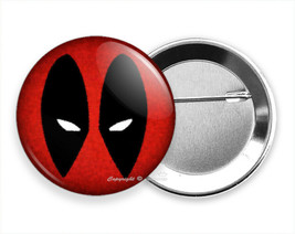 Deadpool Crimson Face Mask Super Hero Comics Pinback Pin Button Badge Gift Idea - £9.64 GBP+