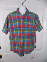 Little Levi's Multi Color Plaid Button Down Shirt Size 7 Boy's EUC - $16.91