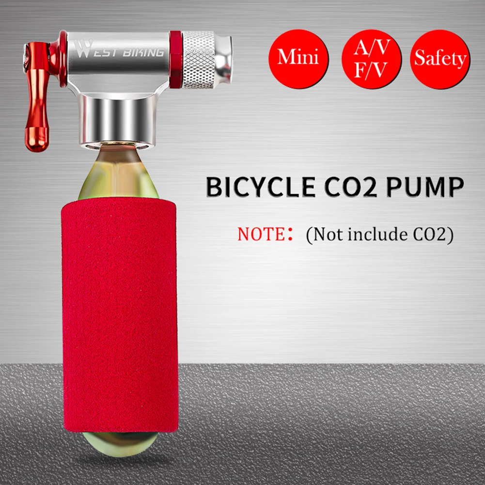 WEST BI Mini Bicycle Pump Aluminum MTB Bike CO2 Inflator for Basketball Inflator - £90.01 GBP