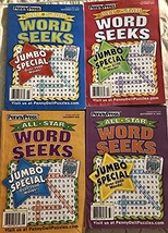 Lot of 4 Penny Press All Star Word Seeks Jumbo Special Search Circle Puzzles Boo - £14.70 GBP