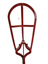 Vintage Saddle Rack Stand Made In England. Wall Mount. Coated Metal, Red. Horse - £59.35 GBP