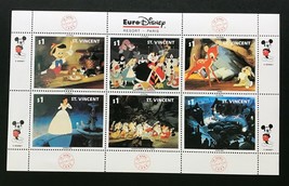 Disney - St. Vincent - EuroDisney sheetlet of 6 - MNH - £5.59 GBP