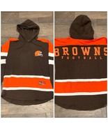 NWT $65 - Cleveland Browns NFL Team Apparel Men&#39;s Small Pullover Hoodie ... - £30.13 GBP