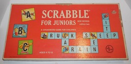 Vintage 1964 Selchow &amp; Righter Scrabble For Juniors Edition Two - £38.84 GBP