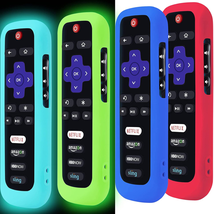 4 Pack Remote Case for Roku, Battery Cover for TCL Roku Smart TV Steaming Stick  - £11.43 GBP