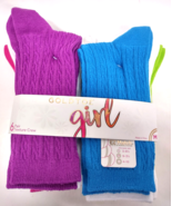 Girls Multi Colored Gold Toe EZ Match 6-pair Texture Crew Socks size M (... - $13.52 CAD