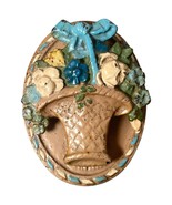 Antique Vintage 1920s Door Knocker Garden Basket Cast Iron Hardware Cottage Core - $1,128.99 MXN