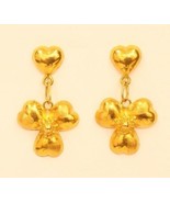 18k gold  heart earring from Thailand #26 - £228.74 GBP