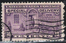 Us Clearance Fine Used Special Delivery Stamp 10c Gray Violet - £1.14 GBP