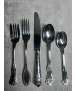 Wallace Hotel Luxe Stainless Steel 5 Piece Flatware Set - Silver - $28.04