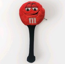 Vtg M&amp;M Golf Club Head-Cover  Candy Red Plush Character Embroidered Driver - $805.33 MXN