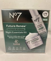 No7 Future Renew Damage Reversal Night Essentials Kit -Night Cream &amp; Nig... - $836.06 MXN