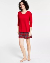 Family Pajamas Women&#39;s Brinkley Plaid Shorts Mix It Matching Set-Small SW230276 - £15.04 GBP