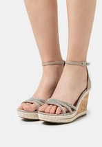 DOROTHY PERKINS Silver Rapture Diamante Wedge Sandals in Metallic Silver... - $12.71